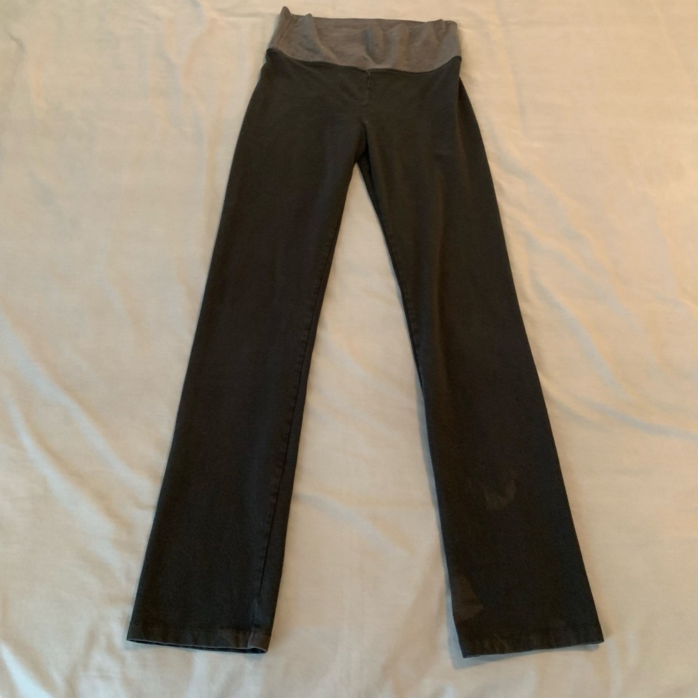Victoria's Secret Pants Womens Small Black Angel Foldover Yoga Sweatpants Lounge
